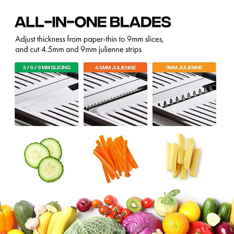 SteelSlice Adjustable Mandoline Slicer”