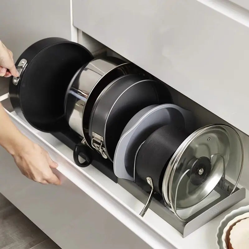 FlexRack Expandable Cookware & Lid Organizer”