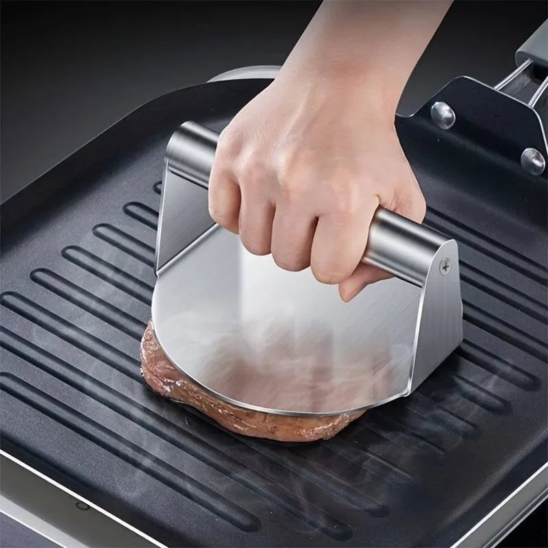“SteelSmash Heavy‑Duty Burger Press