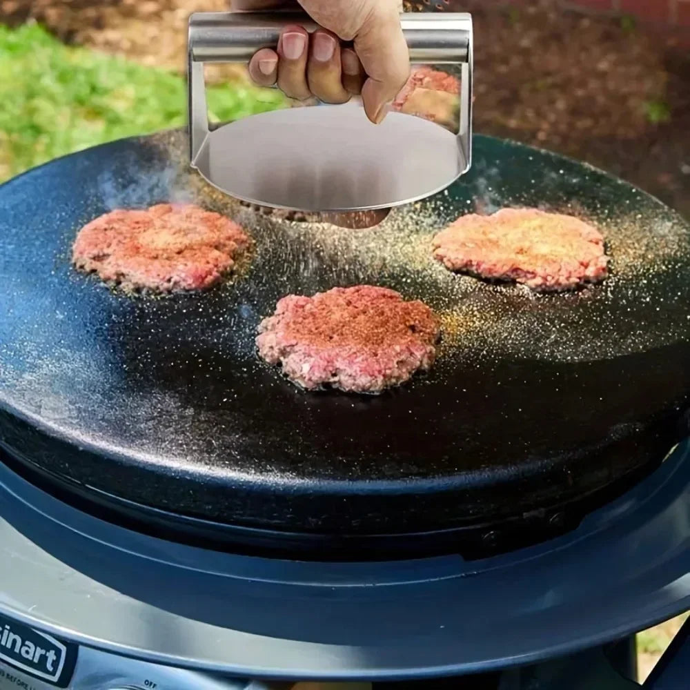 “SteelSmash Heavy‑Duty Burger Press
