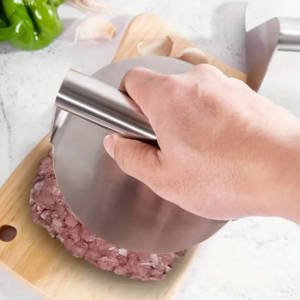 “SteelSmash Heavy‑Duty Burger Press