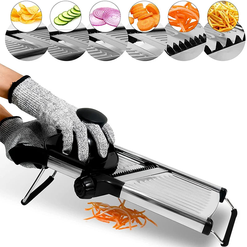 SteelSlice Adjustable Mandoline Slicer”
