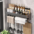 “WallPro Multi‑Hook Spice & Utensil Shelf”