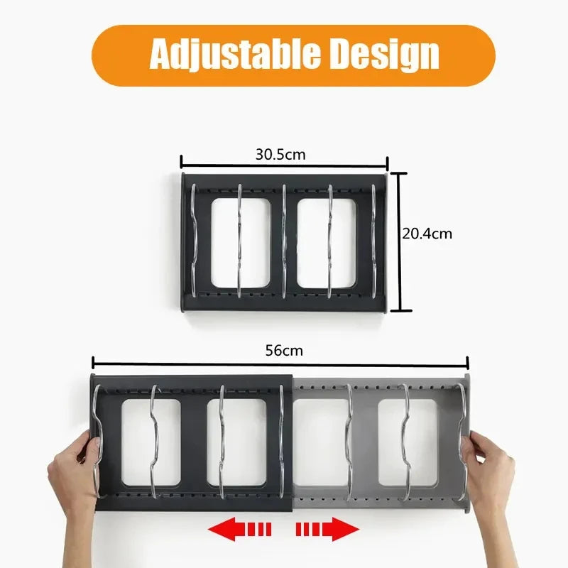 FlexRack Expandable Cookware & Lid Organizer”