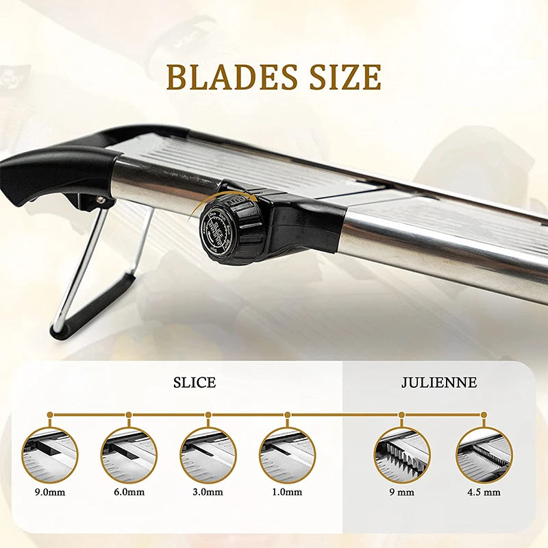 SteelSlice Adjustable Mandoline Slicer”