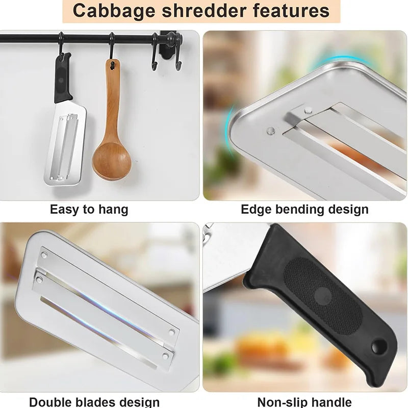 SteelSlice Double‑Blade Cabbage Slicer”